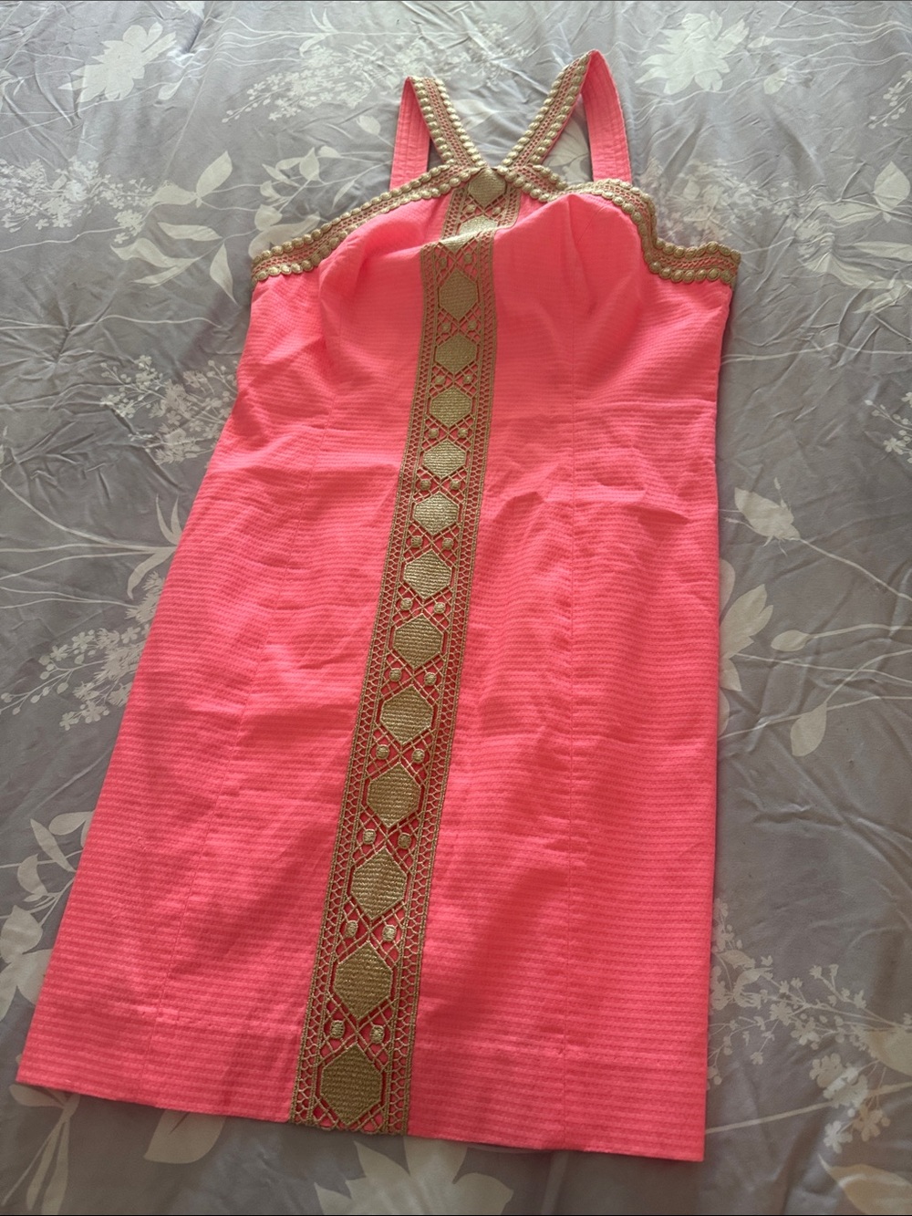 Lily Pulitzer Dress with Gold Detail